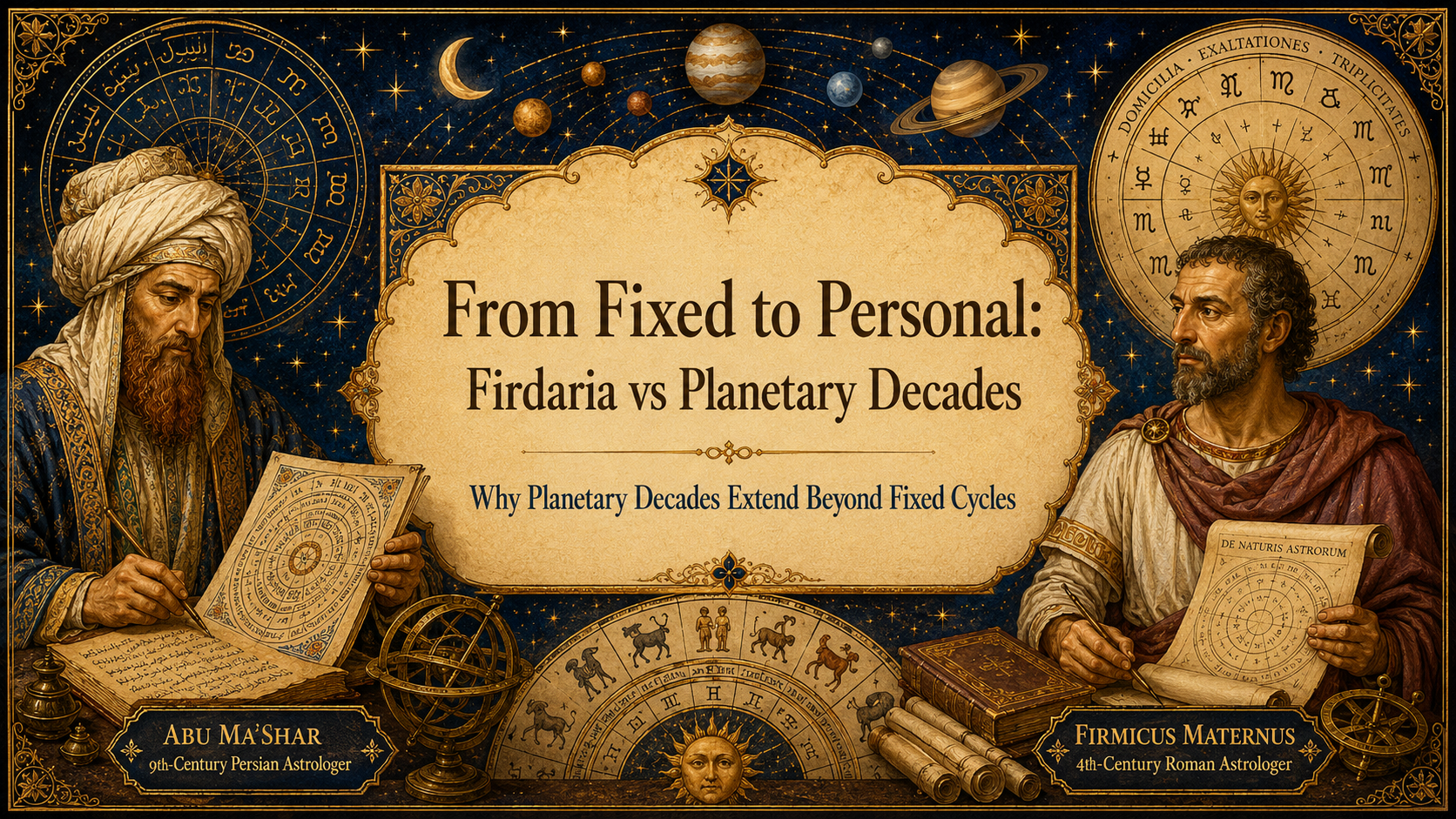 Firdaria vs Planetary Decades Mystic Rectangle Astrology